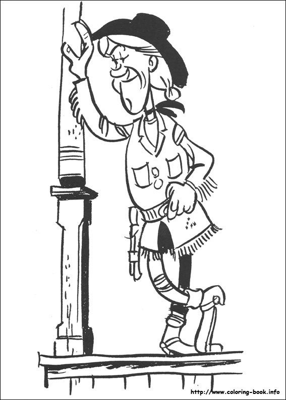 Lucky Luke coloring picture